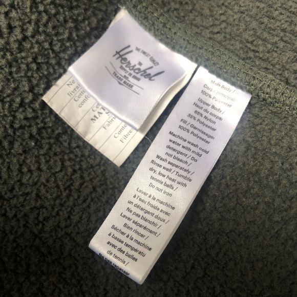 Herschel Hybrid Sherpa Full Zip Jacket Size L - Picture 8 of 12